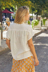 AZALE WHITE AJOURE SHIRT