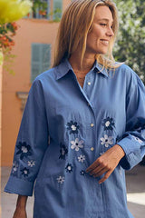 COCO EMBROIDERY COTON SHIRT