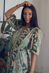 LILY GREEN MEJEAN DRESS