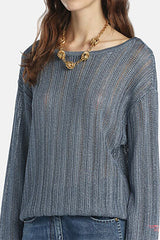 ZEBRINO CELESTE OPENWORK SWEATER