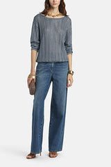 ZEBRINO CELESTE OPENWORK SWEATER