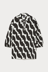 ZIGRINO PRINTED COTTON BLOUSE