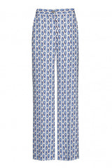 LEAF PRINT STRAIGHT TROUSERS