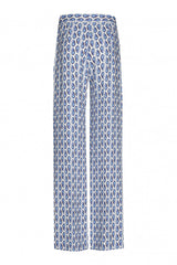 LEAF PRINT STRAIGHT TROUSERS