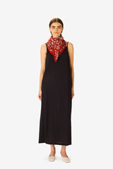 FAUST RED 100 SQUARE SCARF