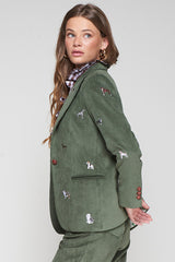 HEATHER EMBROIDERY PANA VERDE CAZA JACKET