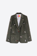 HEATHER EMBROIDERY PANA VERDE CAZA JACKET