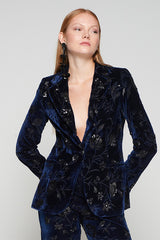 HELEN TERCIOPELO FLOR LENTEJUELAS JACKET