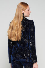 HELEN TERCIOPELO FLOR LENTEJUELAS JACKET