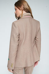 BEIGE KNIT JACKET