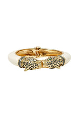 PHILIPPA OFF-WHITE LACQUER PANTHER BRACELET