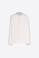 CLASSIC OFF-WHITE TURTLENECK PULLOVER