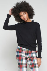 JERSEY VOLANTES BLACK KNITWEAR