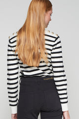 BOTONES ECRU BLACK KNITWEAR