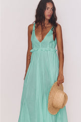 GAIA CELADON MAXI SUNDRESS