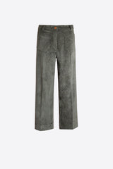 GREEN CORDUROY STYLE TROUSERS