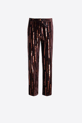MARRON LENTEJUELAS TIFFANY TROUSERS