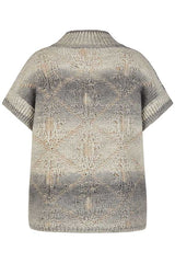 GREY GRADIENT SHORT SLEEVE PULLOVER