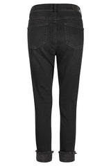 STUDDED HEM SKINNY JEANS