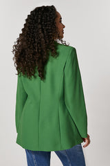 CANOA CREPE ENVERS SATIN BLAZER