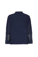 AJOURE SEMI TRANSPARENT LOOSE CARDIGAN