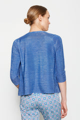 BLUE TWO-TONE CARDIGAN