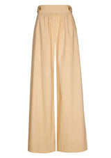WIDE POPLIN TROUSERS