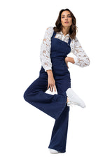 SEMI-SHEER EMBROIDERED COTTON BLOUSE