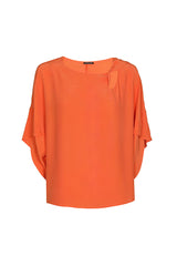 ORANGE SHORT SUPPLE TOP