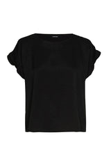 BLACK SLEEVE EFFECT STRAIGHT TOP