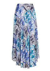 PRINTED VISCOSE CIRCLE SKIRT