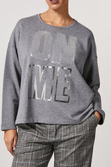 ODIERNO FRONT PRINT COTTON-BLEND SWEATSHIRT