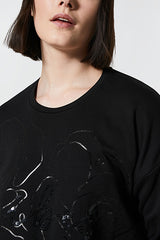 ODIERNO FRONT PRINT COTTON-BLEND SWEATSHIRT