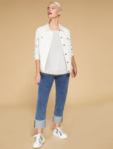 VALLE GEORGETTE AND JERSEY BLOUSE