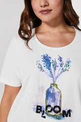 VALDESE BLOOM & SPRING STRETCH COTTON T-SHIRT