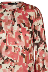 PINK ABSTRACT PRINT BLOUSE