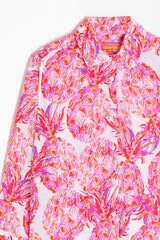 SARA ANANAS PINK PRINT SHIRT