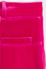 CARLA PINK VELVET TROUSERS