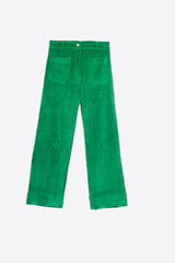 DORIN GREEN CORDUROY TROUSERS