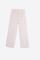 DORIN ECRU CORDUROY TROUSERS