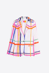 HANNAH CHECK WATERCOLOR JACKET