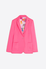 HARLOW FLUOR PINK KNIT JACKET