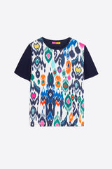 TORA MULTICOLOUR IKAT COTTON T-SHIRT
