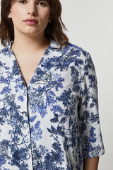ZEFIR TOILE DE JOUY LINEN VISCOSE SHIRT