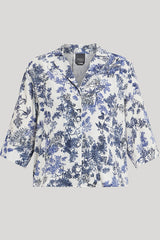 ZEFIR TOILE DE JOUY LINEN VISCOSE SHIRT