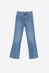 ALINA LIGHT DENIM HIGH WAIST BOOTCUT JEANS
