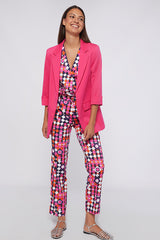 CLOVER PINK KNIT PERFECT FIT JACKET