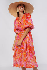 CLAUDETTE PINK BLOSSOM DRESS