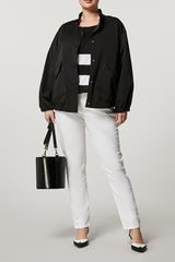 MAREMMA WHITE COTTON SLIM TROUSERS