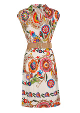 SUPPLE GRAPHIC PRINT SHORT DRESS